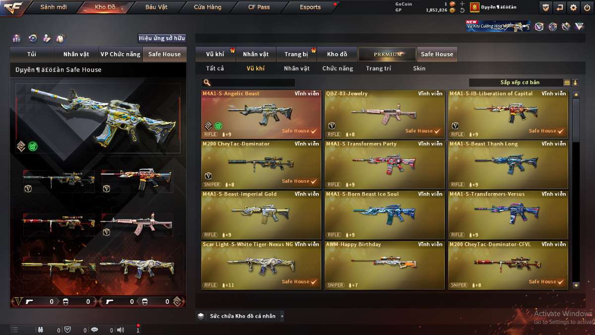 shop acc cf uy tin gia re